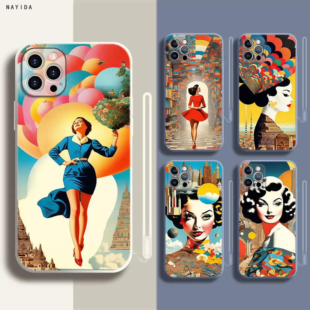 Soft Silicone Phone Case For Apple iPhone 15 14 13 12 11 Pro X XS Max XR Plus Mini Cover maker by eugenia loli