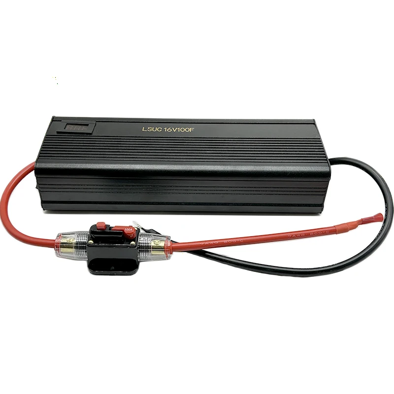 Автомобильный выпрямитель с суперконденсатором, с вольтметром