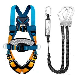 High Altitude Work Safety Harness Full Body Five-point Safety Belt Outdoor Climbing Training Construction Protective Equipment