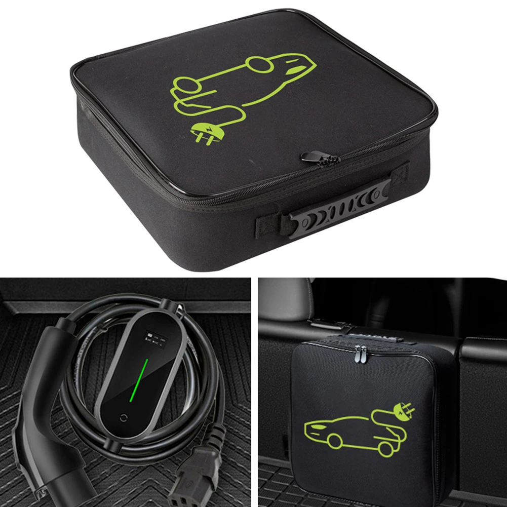 Bolsa de almacenamiento de Cable de carga de coche EV de tela Oxford, bolsa de transporte para vehículo eléctrico, bolsa de Cable de carga portátil