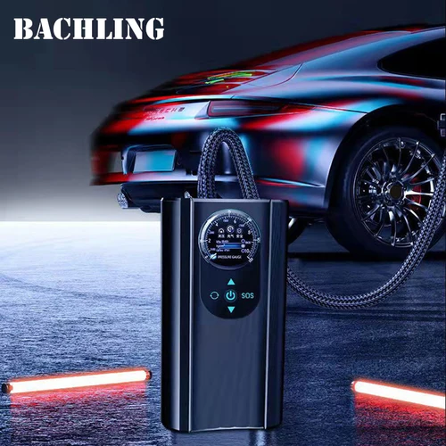 Imagen 2 del producto Bomba de aire multifunción universal para automóvil, mini bomba de aire portátil de alta precisión, inflador de neumáticos, bomba eléctrica de motocicleta para automóvil