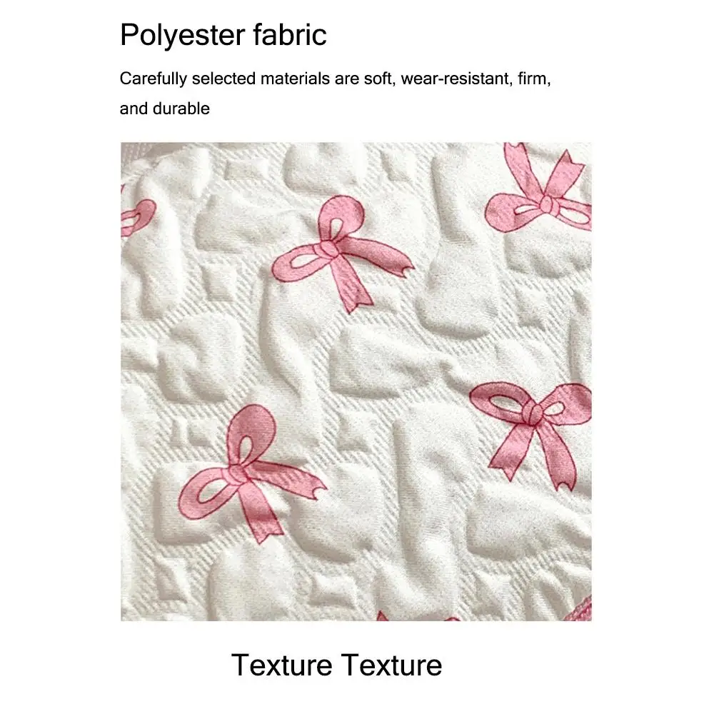 Tas Rias Katun untuk Wanita Tas Kosmetik Perjalanan Berlapis Organizer Rias Anak Perempuan Kantong Rias Busur Kecil Portabel
