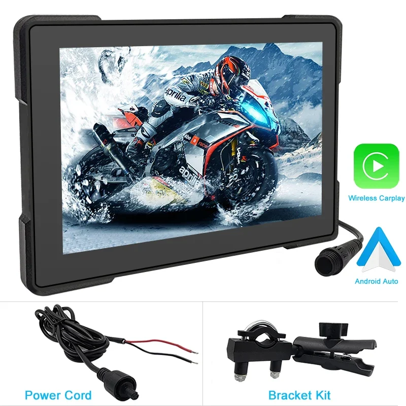 wireless motorcycle carplay IP67 waterproof Gps 5 inch carplay screen android auto display navigation