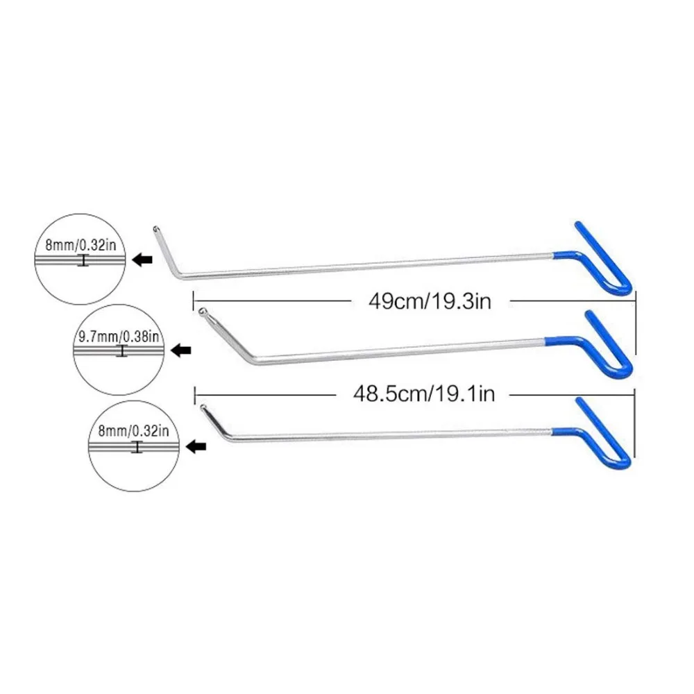 Paintless Dent Removal Tools Kit Dent Repair Set Kit Car Tools Rods Car Repair Tool Car Dent Puller