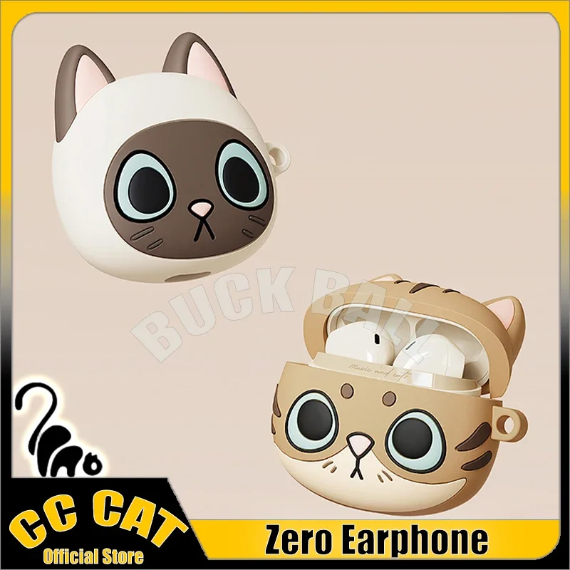 

Bluetooth-наушники Zero Cat, беспроводные наушники-вкладыши, симпатичные наушники Kawaii, наушники для продолжительной работы, гарнитура для девочек, подарки для детей