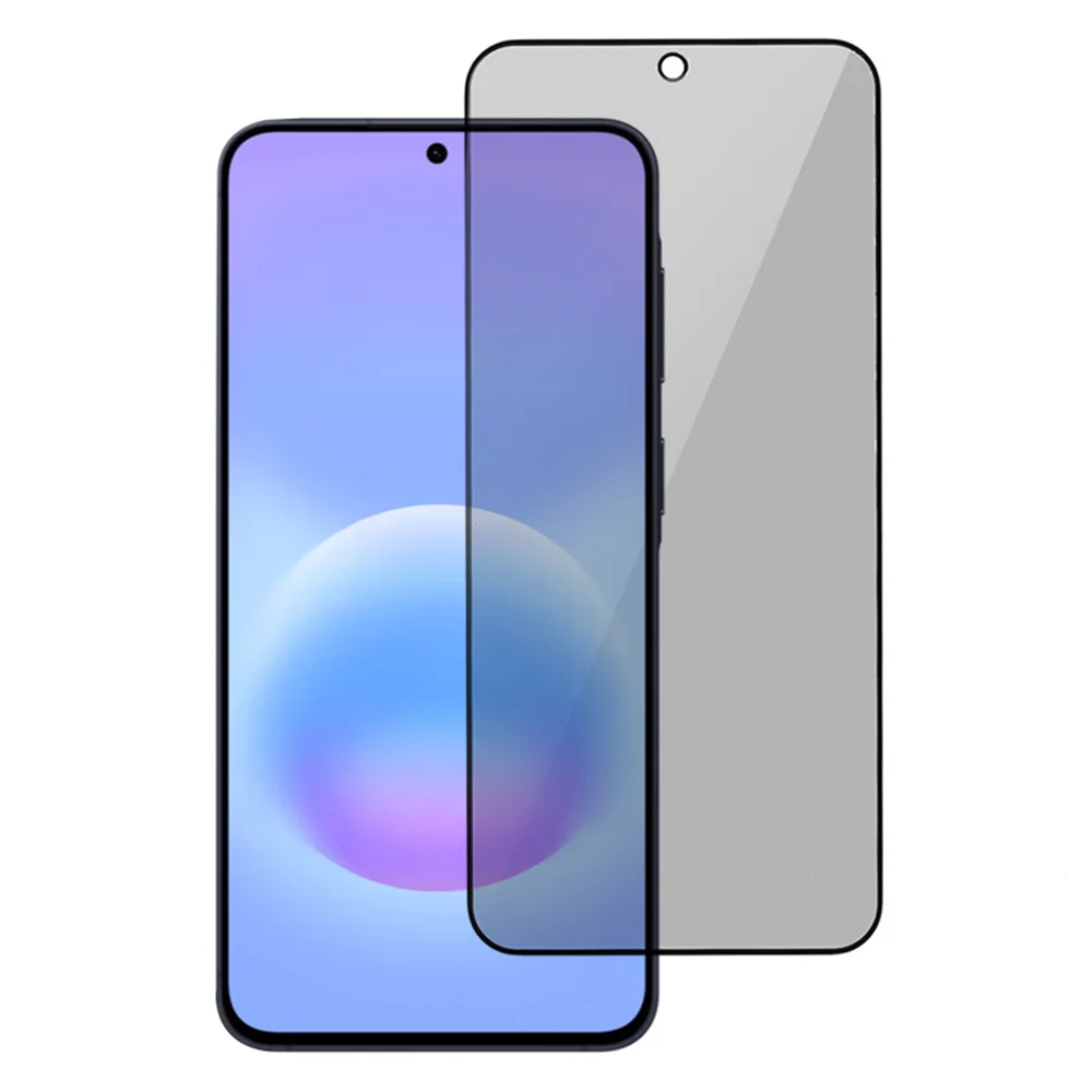 

For Samsung Galaxy A57 5G 180 Degree Anti-Peep Tempered Glass Black Edge Privacy Protection Full Screen Protector, Full Glue - T