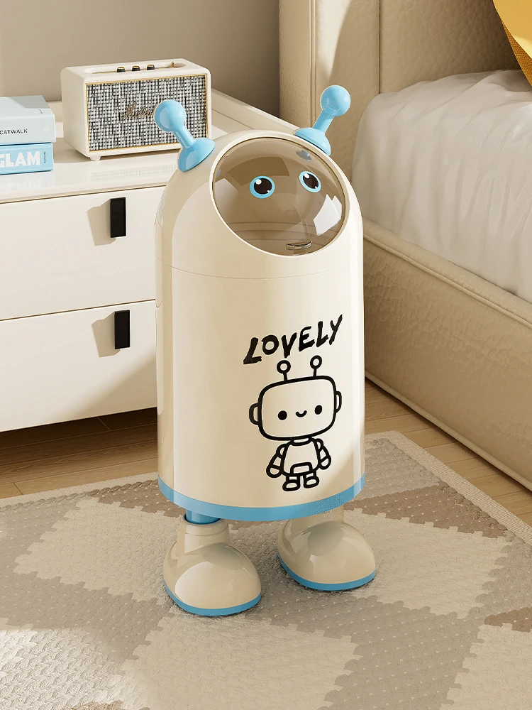 

Дизайн космического робота Мусорный бак Креативный дом Спальня Высокое эстетичное значение Симпатичная корзина для мусора Унитаз Высокие ножки Гостиная Stora...