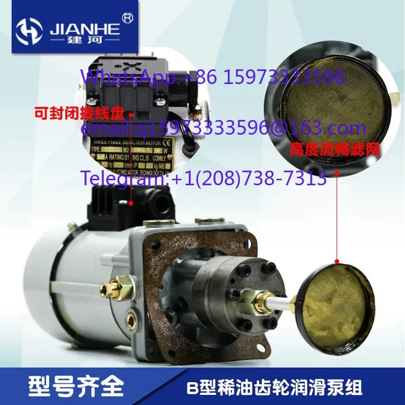 1pcs B250C/B250F/B500F/B500C/B500H Thin Oil Gear Lubrication Pump Set 380V Sanlang Model Promotional Supply