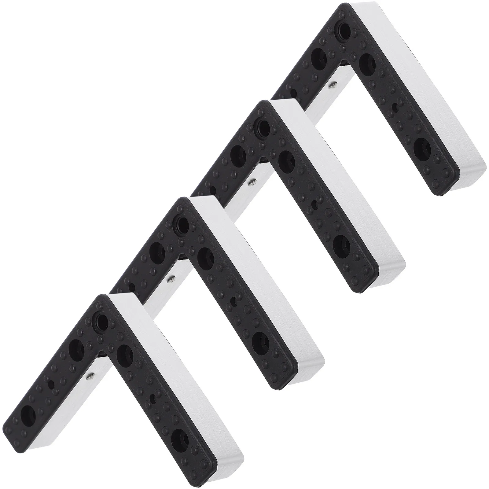 

4Pcs Sofa Legs Aluminum Alloy L Shaped Cabinet Feet Table Legs Extenders 4.7x4.7 Metal Furniture Support Couch Sofa Replacement