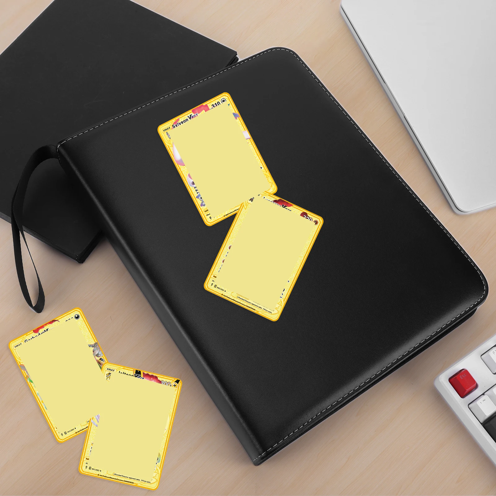 カードコレクションアルバム-pu-コレクションバインダーフォルダー-カードストレージオーガナイザーアルバム-ポケモン-mtg-tcg-スポーツカード-フットボールカード用