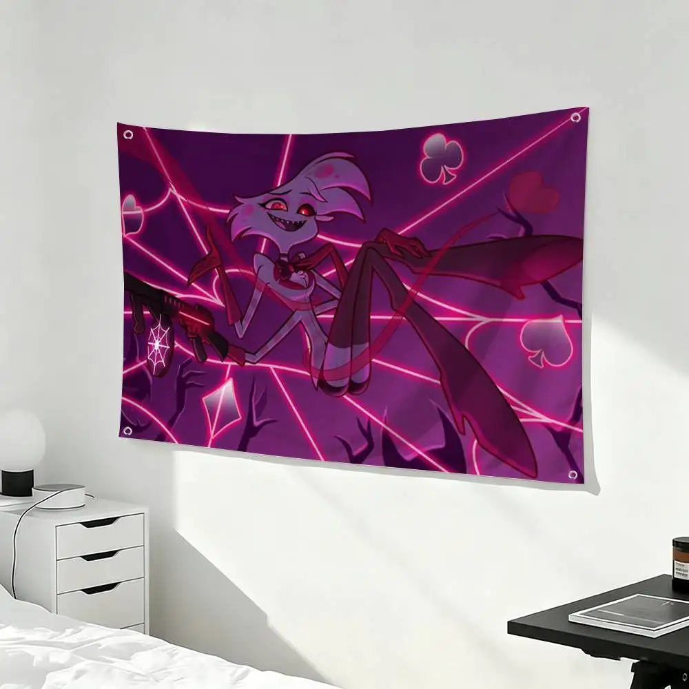 Hazbin Hotel Angel Dust  Flag Suitable For Party Club Outdoor Interior Wall Decoration Banner Fans Gift