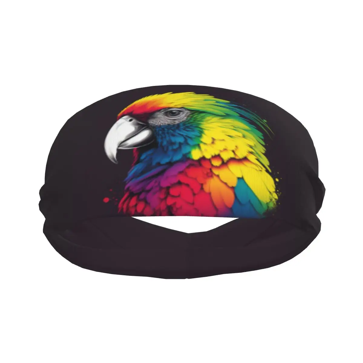 

Parrot Illustration Elastic Hair Band Yoga Headband Makeup Hair Hoop Headwrap