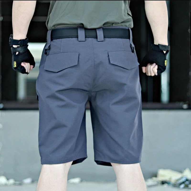 Tactical Shorts Pants for Men Waterproof Outdoor Hiking Cargo Short Pant Military Casual Multi-pocket Wear-resisting Shorts Male