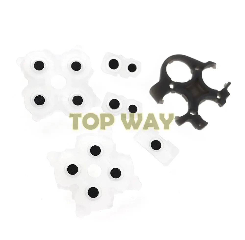 50 juegos V1 V2 para PS5 junta de goma conductora pieza de repuesto L R ABXY botón para PlayStation 5 controlador d-pad