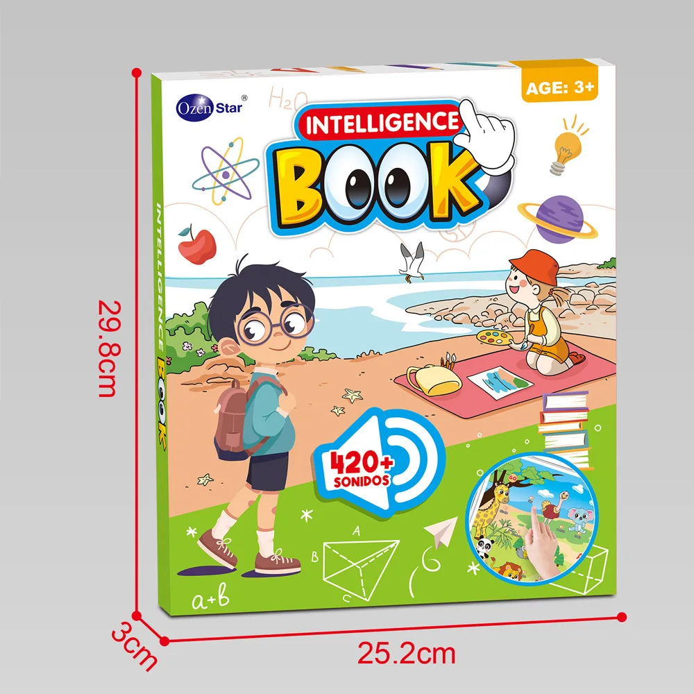 Apprendimento dell'inglese per bambini Suggerimenti per le dita Lettura delle parole infantili Illuminazione Macchina per l'educazione precoce Ascolto e lettura del libro elettronico