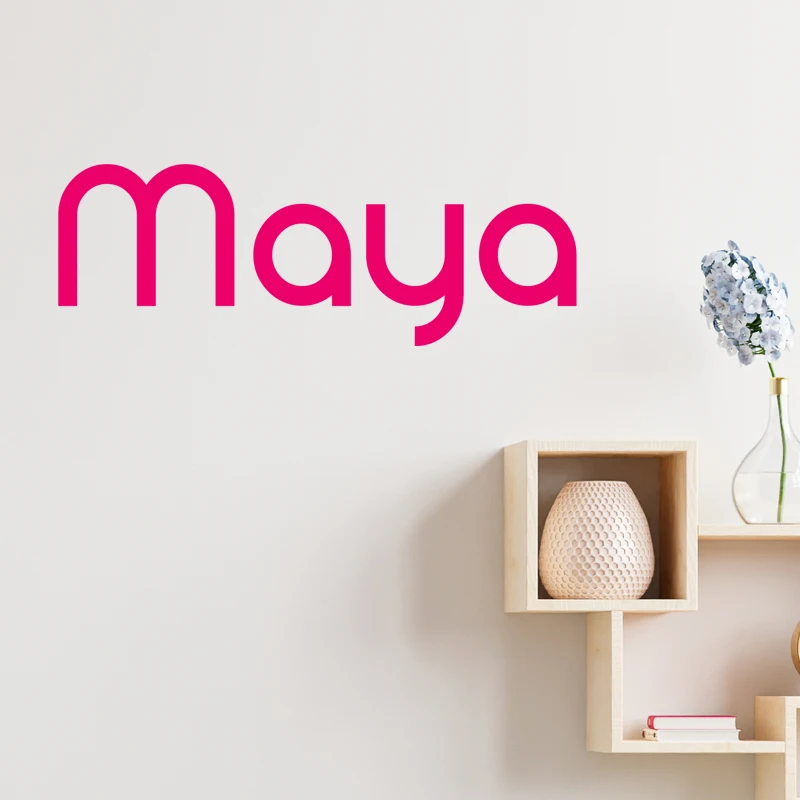 Custom Text Vinyl Wall Sticker Personalized Name Decal No Residue for Laptop Car Door Window Kids Bedroom 21 Colors Home