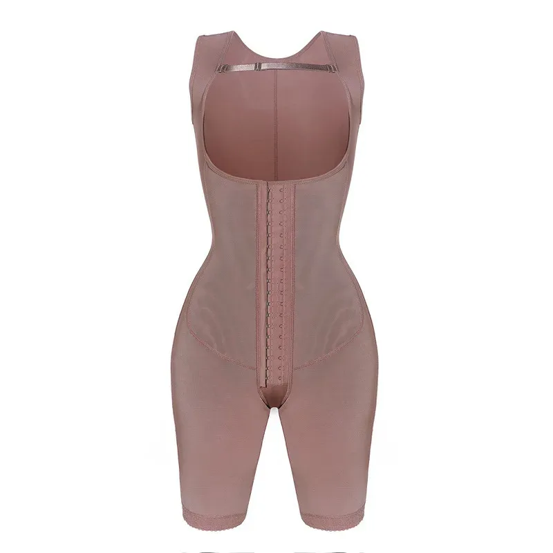 

Fajas Shapewear Compression Fabric Abdominal Control Corset Adjustable Shoulder Clasps Buttock ​Lift System Bodysuit iu4;