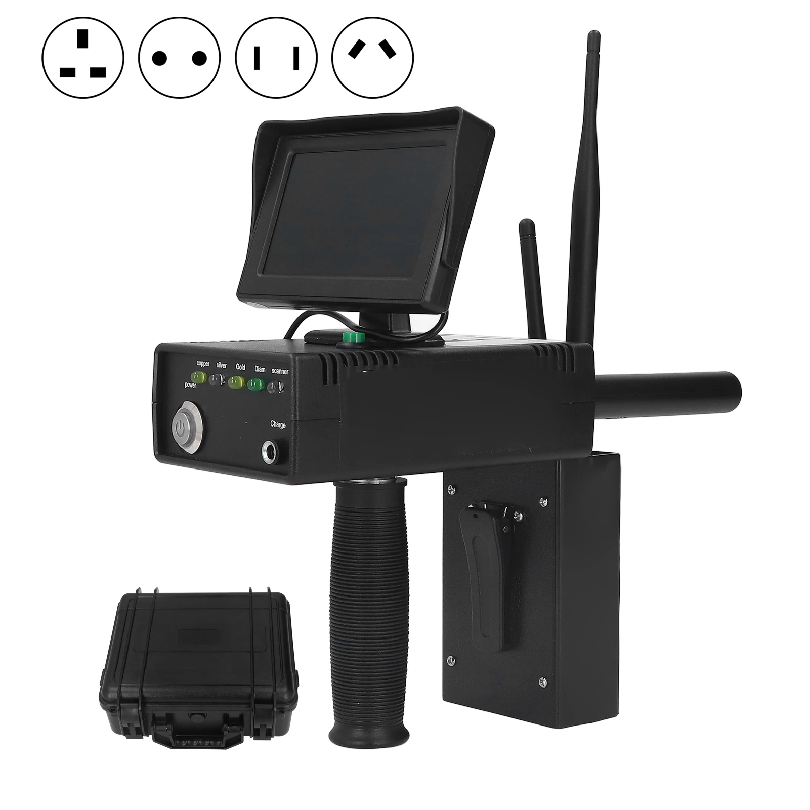 Metal Detector portatile Metal Detector portatile Trasmettitore ad alta precisione Ricevitore Set di scanner per metalli Metal Finder Scanner per metalli