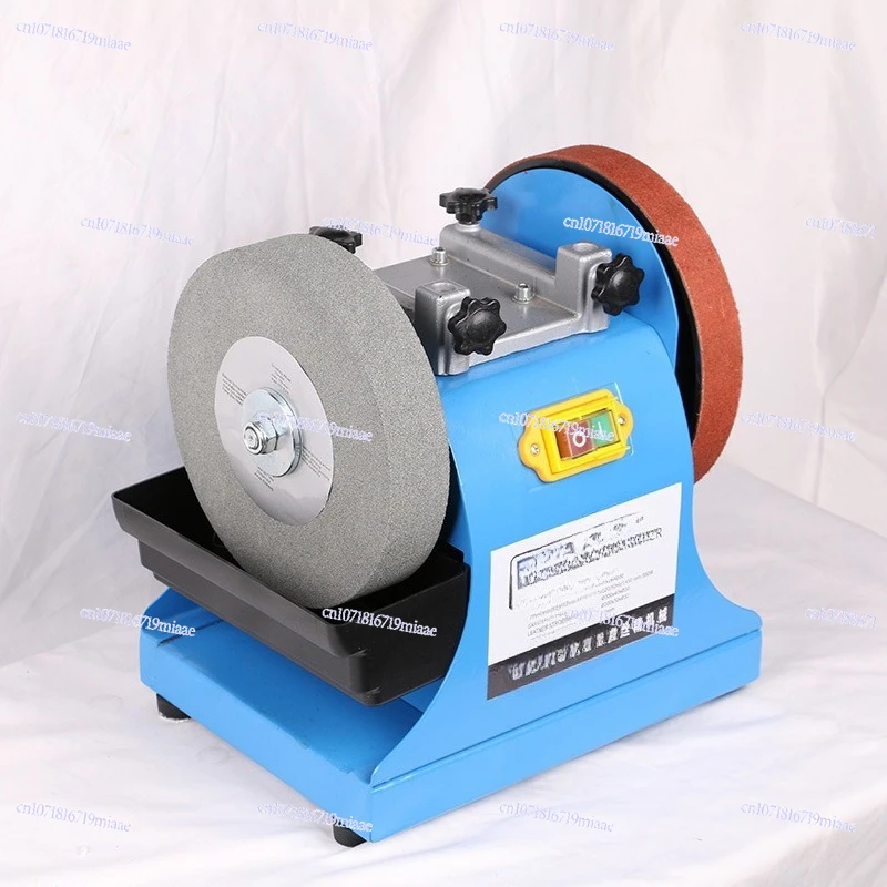 NTS-200 Small Water Cooled Knife Grinding Machine 8 Inch Double Wheel Desktop Knife Grinding Machine Cowhide Wheel Knife