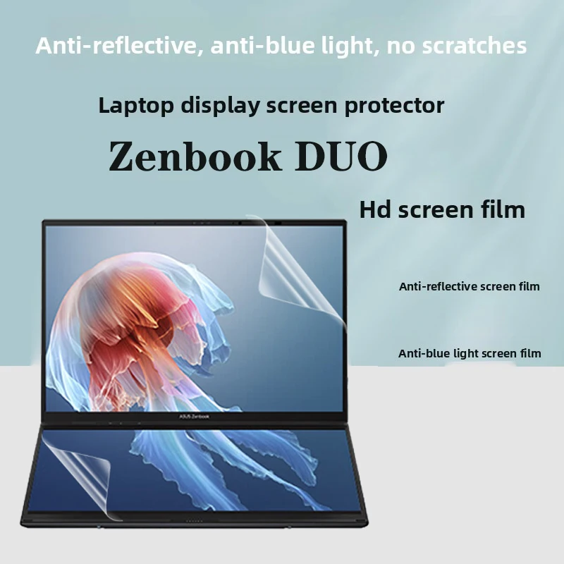

Для 14-дюймовой пленки для экрана ноутбука ASUS Zenbook DUO (UX8406) Защитная пленка для дисплея высокой четкости Пленка для клавиатуры