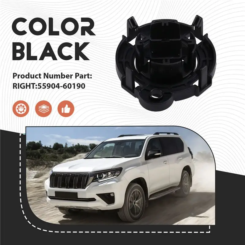 AC34-Car Repair Kit Front Air Conditioning Knob Switch For Toyota Land Cruiser Prado LC150 2010-2017-55904-60180 55904-60190 Rig view 3