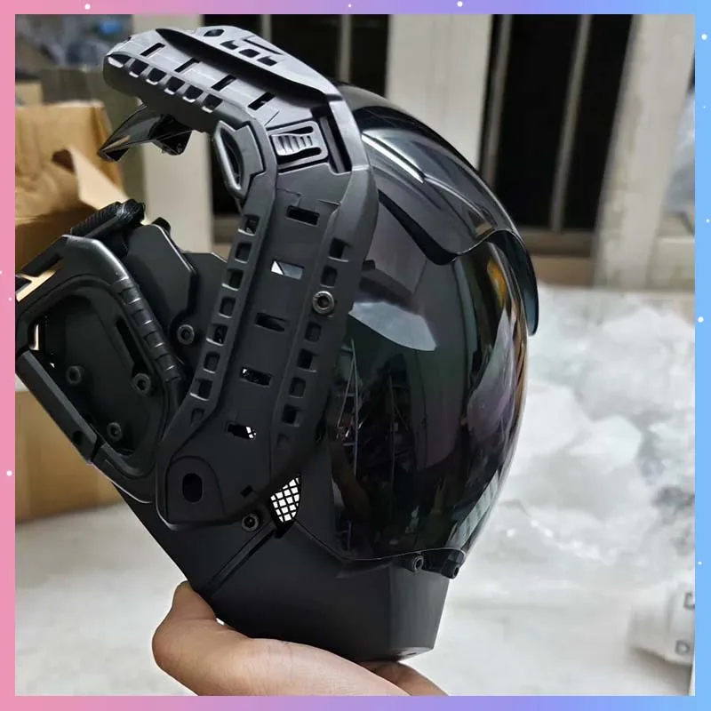 

Cyber Punk Mask Cosplay Costumes Mech Soldier Mask Halloween Party Carnival Comic-Con Role Play Props COS Helmet Adult Gift