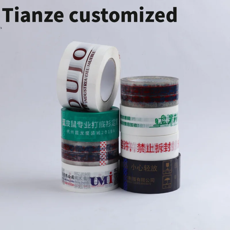 

10 pieces(custom) factory low MOQ quality custom branded printed packing tape sealing packaging tape with logo