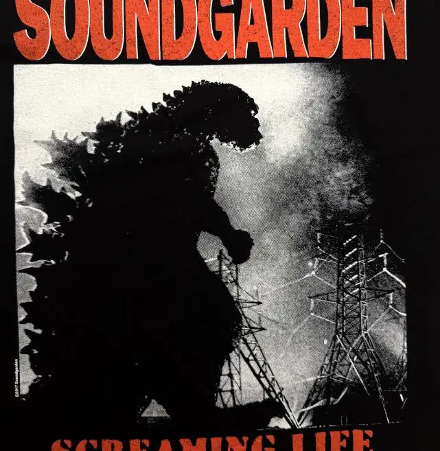 New Men Vintage SOUNDGARDEN Tour Merch T Shirts T-Shirt Hip Hop Skateboard Street Cotton T-Shirts Tee Top US size F41