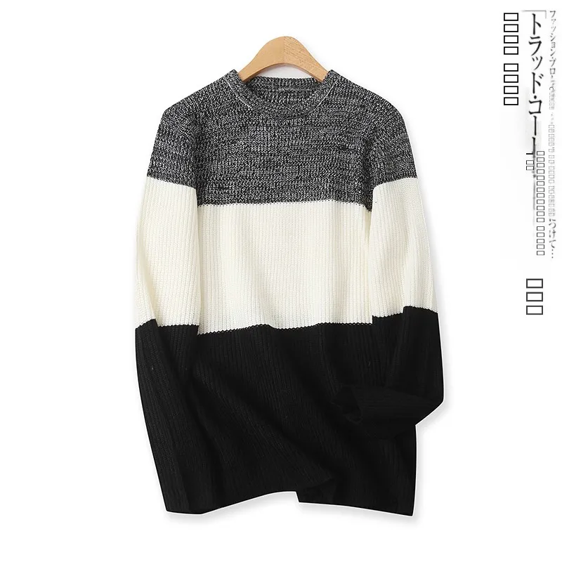 

Color Blo Long Sve round Ne Knitwear Faionable Slimming Women's Top round Ne Pullover Autumn New Sle 5096