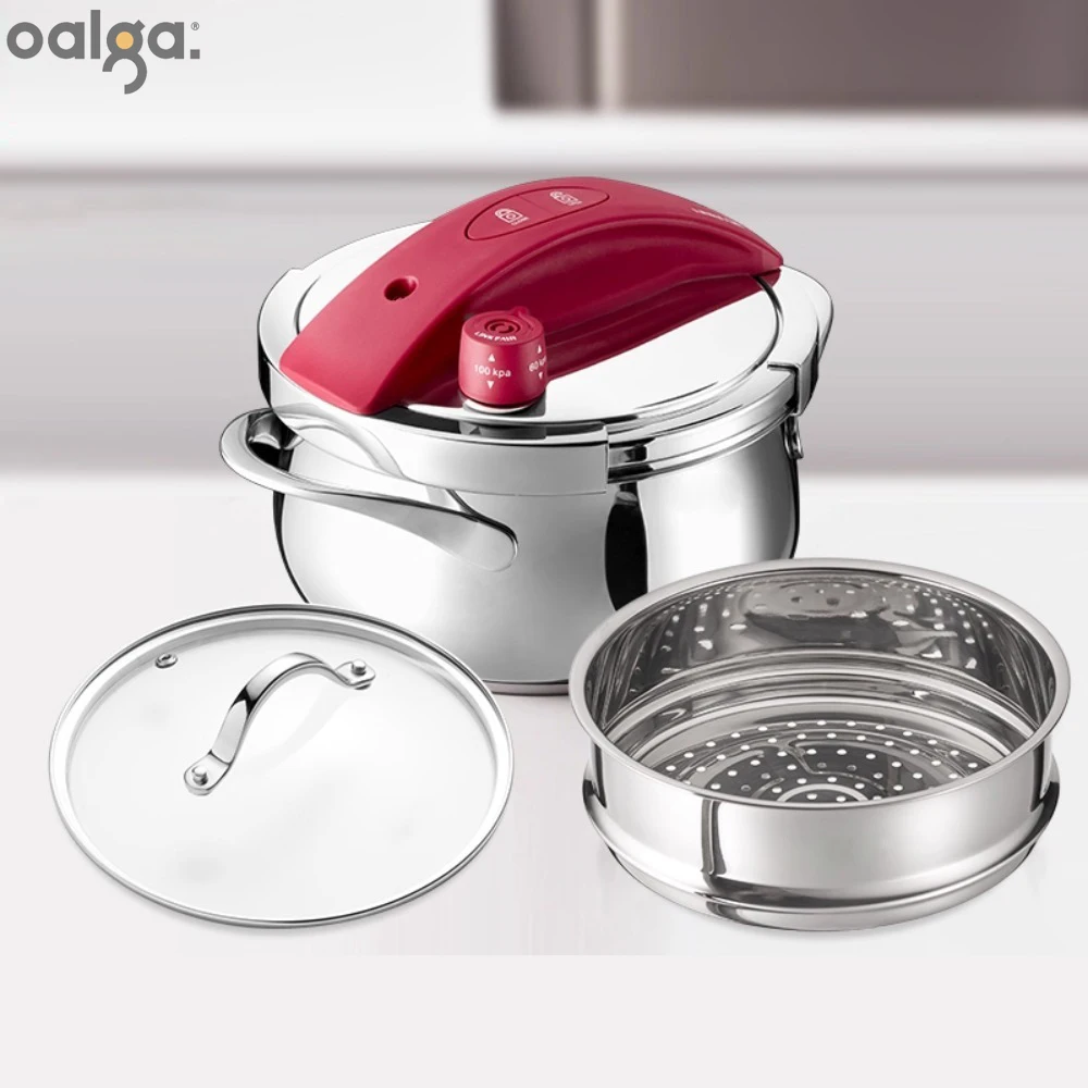

Mini Stainless Steel Pressure Cooker Safe Explosion Proof for Home 1 Person Induction Gas Stove Pressure Canner Autoclave 압력밥솥