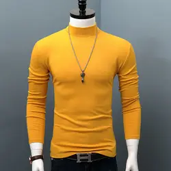 Quick Drying High Collar Men's Blouses for Cool Stylish Shirts and Blouses Comfortable and Warm T-Shirts for Fall and Winter