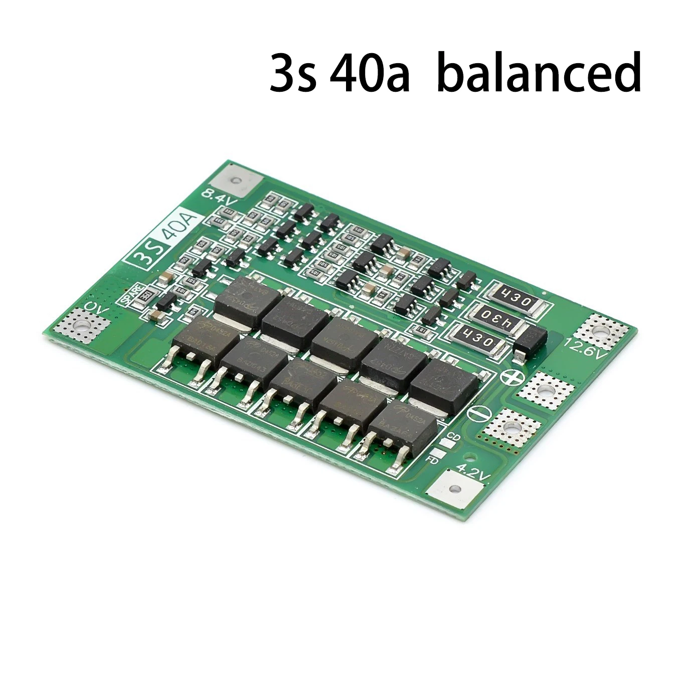 3S/4S 40A 60A Li-ion Lithium Battery Charger Protection Board 18650 BMS For Drill Motor 11.1V 12.6V/14.8V 16.8V Enhance/Balance