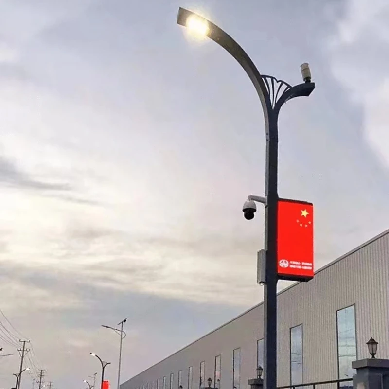 

Solar Street Light Double Arm High Pole Street Light Double Head Smart Landscape Garden