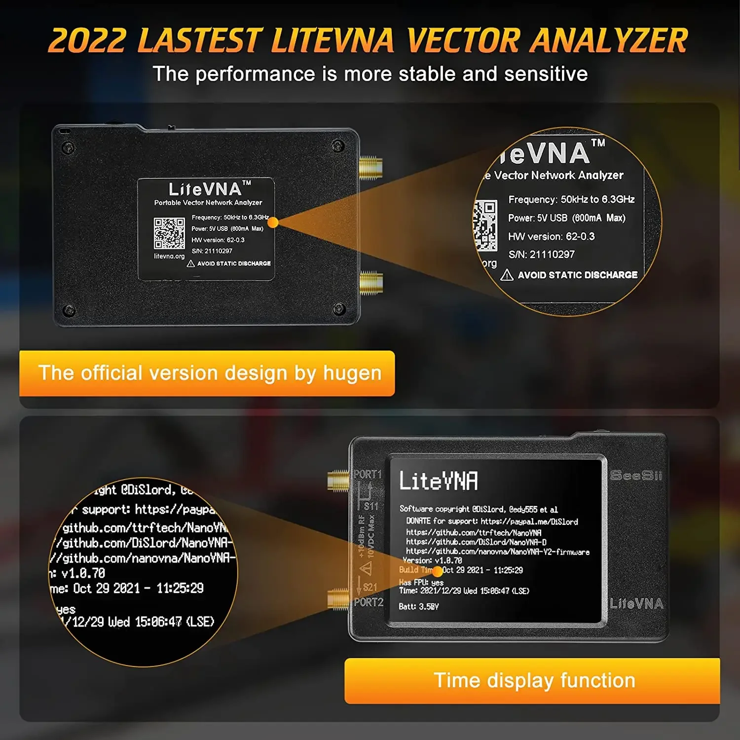 NanoVNA Network Analyzer Vector NanoVNA Antenna Analyzer DeepVNA MicroSD Slot Support Data Storage LiteVNA