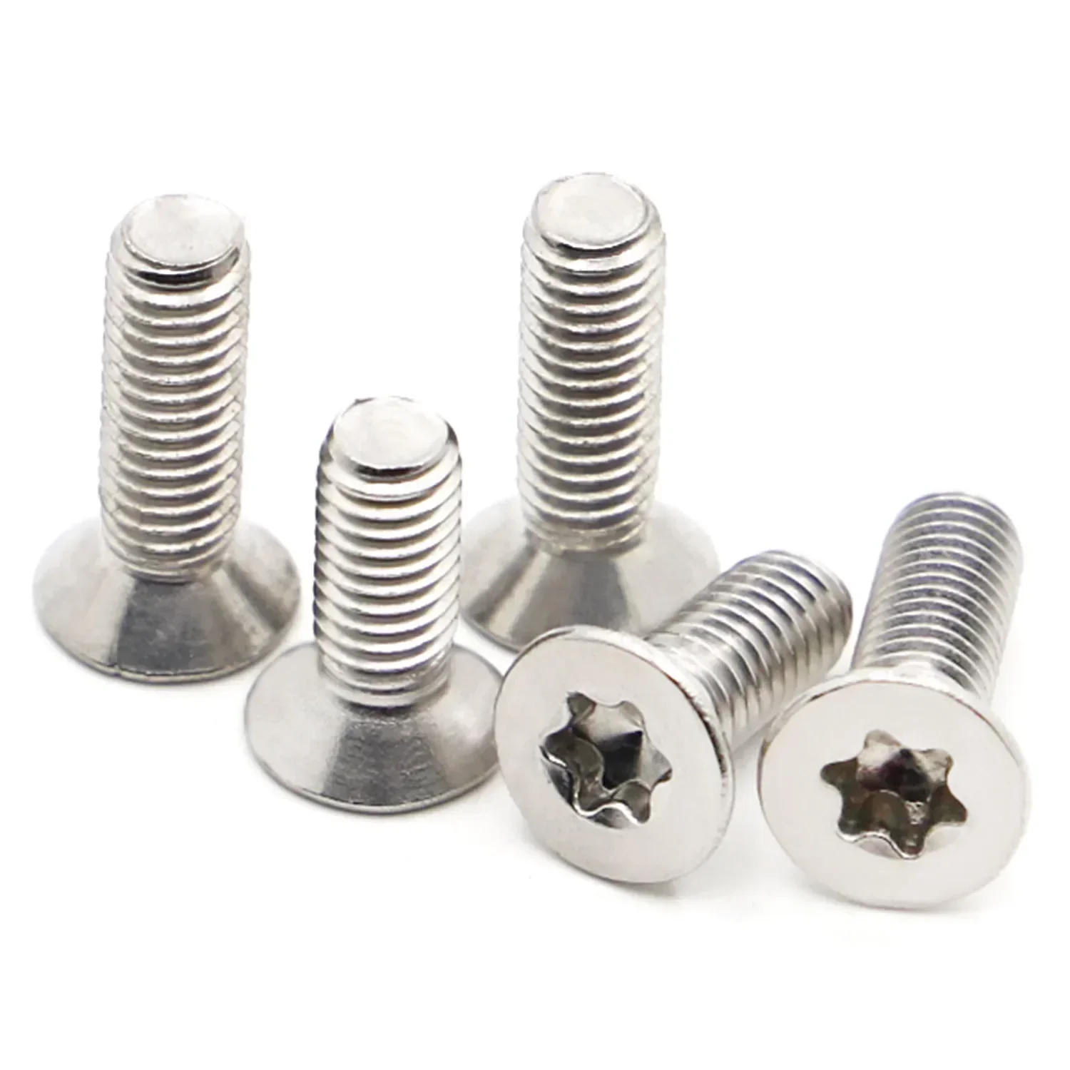 

5-50pcs M1.4 M1.6 M2 M2.5 M3 M4 M5 M6 M8 304 Stainless Steel Countersunk Head Six-Lobe Torx Screw Bolt ISO14581 GB2673