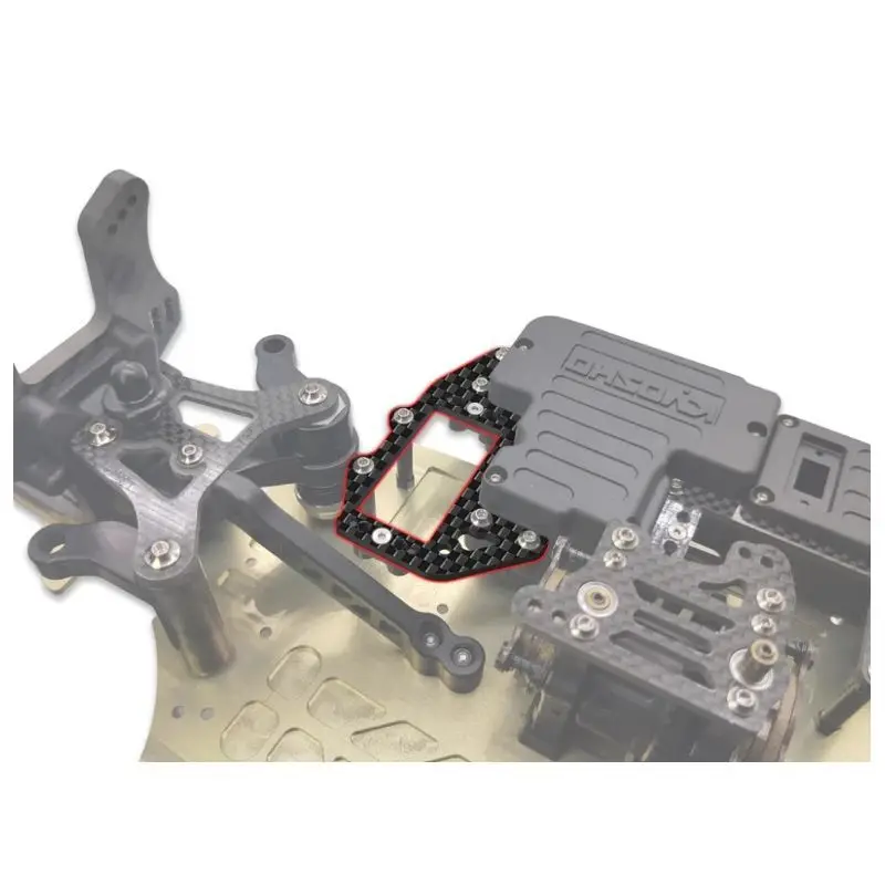 Piastra servo originale T Works TO-266-MP11 in fibra di carbonio ST/TH (per Kyosho MP11) Strumento RC