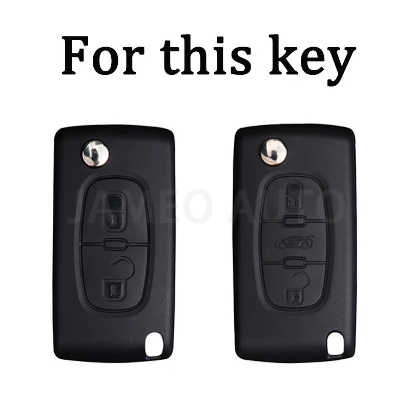 2 3 Buttons TPU Flip Fob Folding Remote Key Case for Peugeot 306 407 807 Partner Citroen C2 C3 C4 C6 Berlingo Remote Fob Case