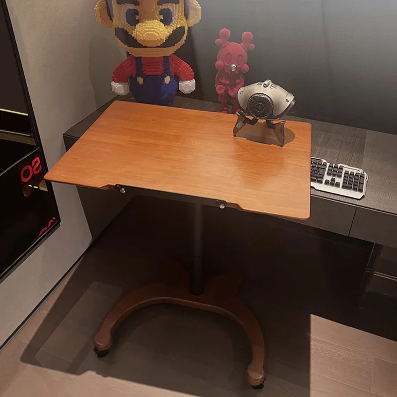 Solid Wood Foldable Lifting Computer Desk