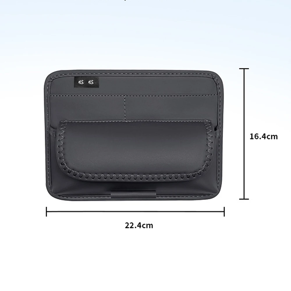 Car Sun Visor Organizer Universal Visor Panel Storage Bag PU Leahter Multi-Pocket Auto Storage Pouch Glasses Box