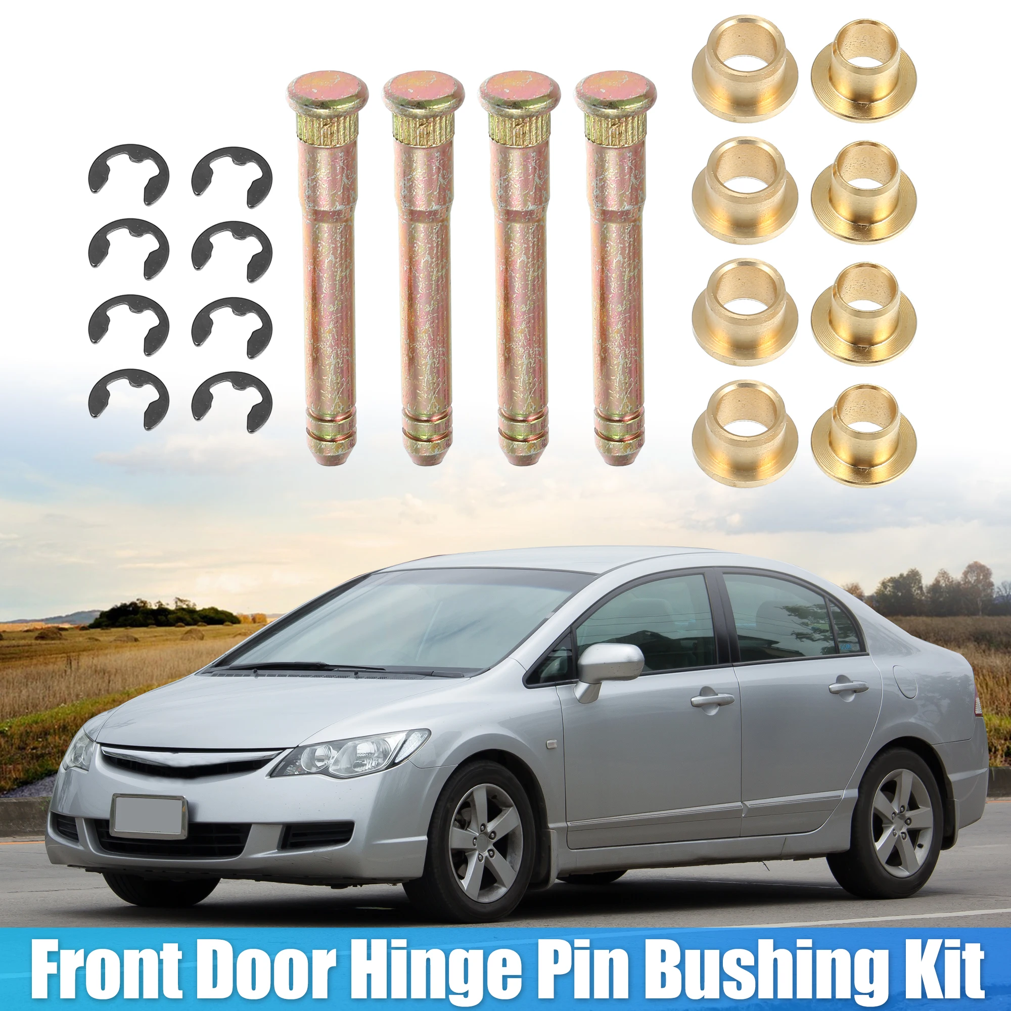 

UXCELL 1Set Door Hinge Pin and Bushing Repair Kits for Honda Civic 88-11 Bronze Tone