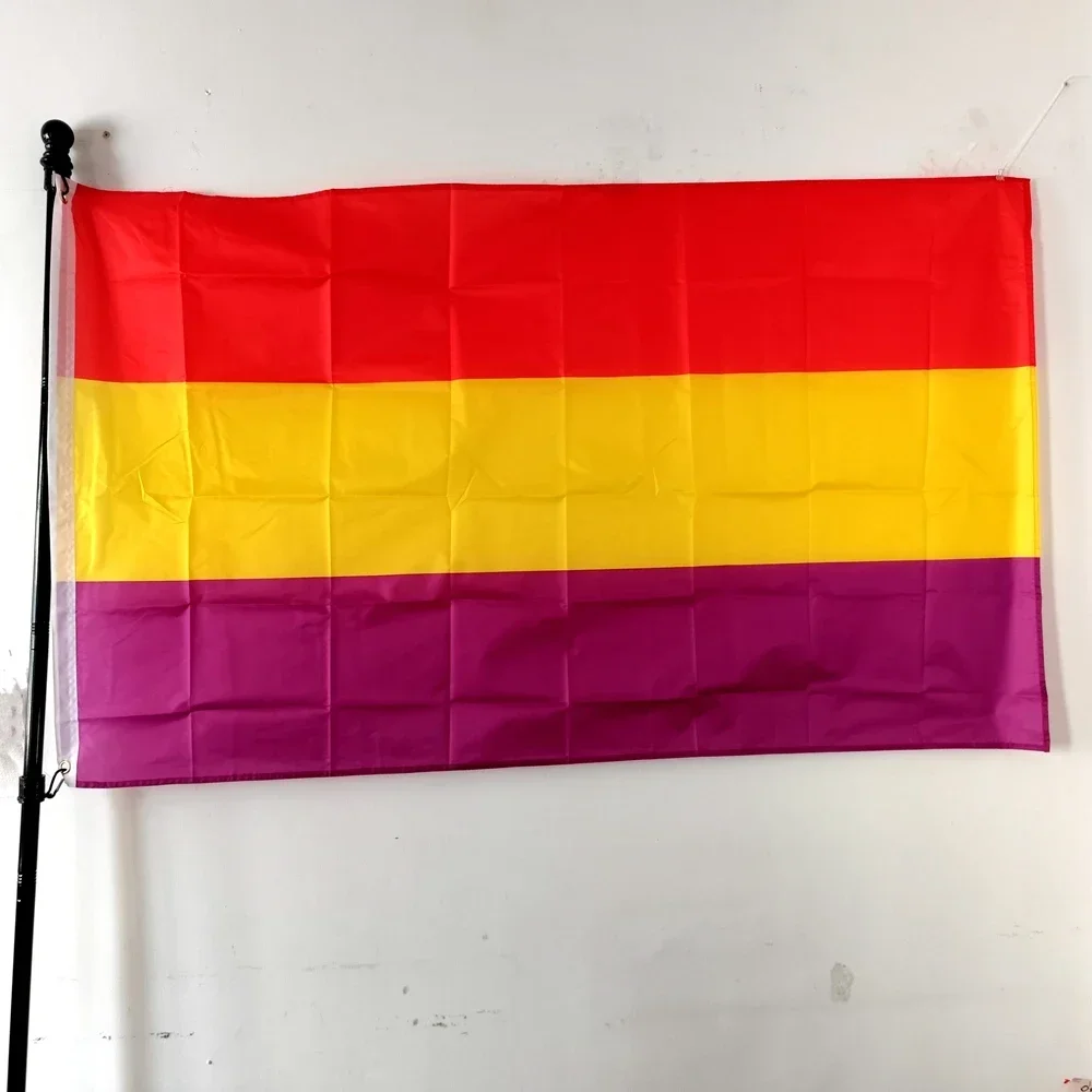 

3x5FT Vintage Spanish Republic Historical Flag Polyester, Fade Resistant Outdoor Banner for Garden Balcony & Political Events