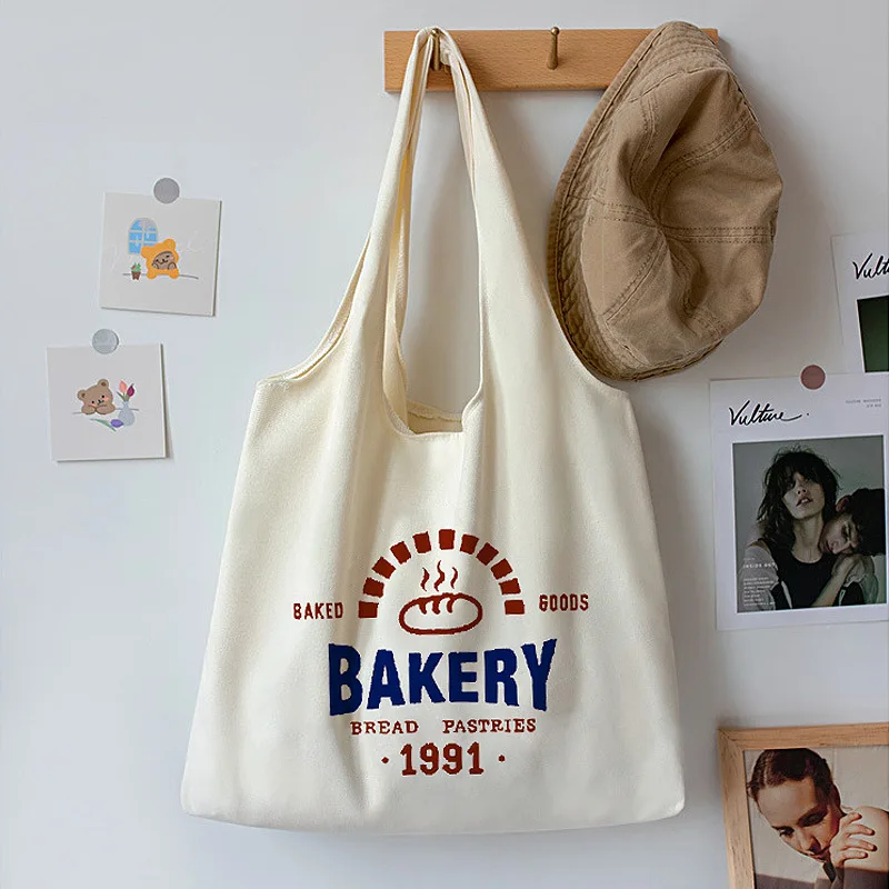 Fashion New Shopping Bag Canvas Lunch Box Picnic Tote Cotton Cloth Handbag Pouch Dinner Container Food Storage Bags For Women