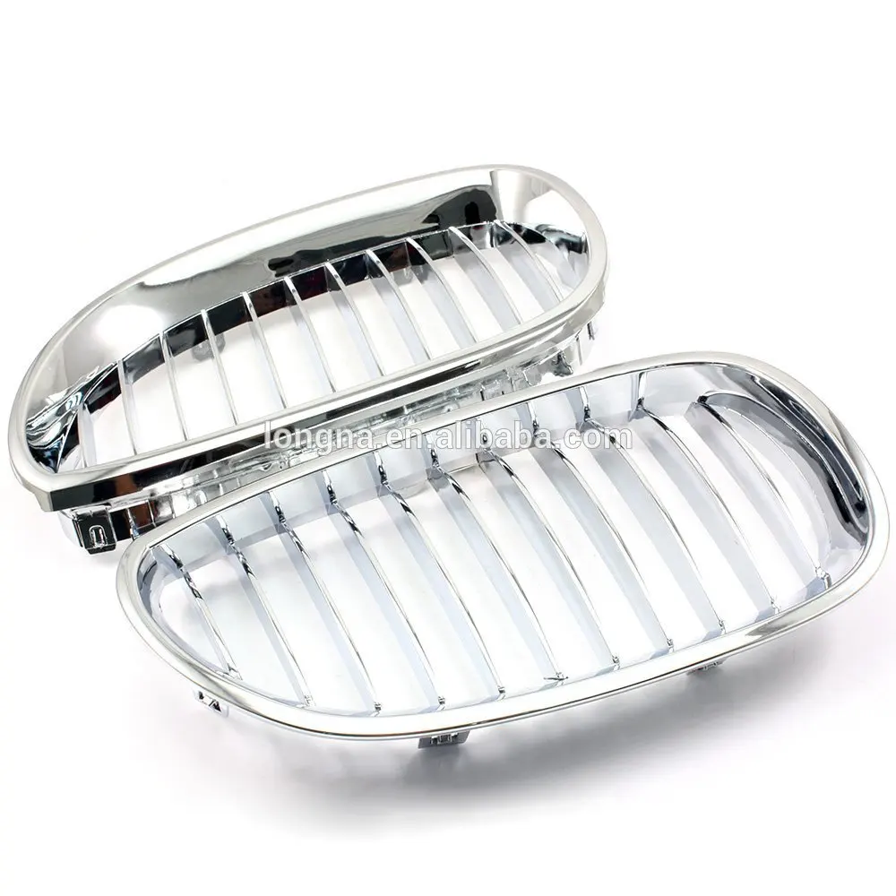 Car Chrome Front Kidney Grill Grille For BMW E60 E61 M5 528/550/535/525/545 03-10