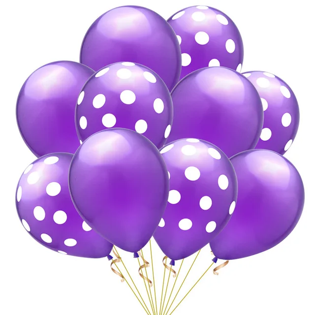 20pcs Polka Dot Balloons Globes 12Inch Pink Blue Latex Polka Dot Balloon Multicolor Wedding Birthday Party Festival Decoration