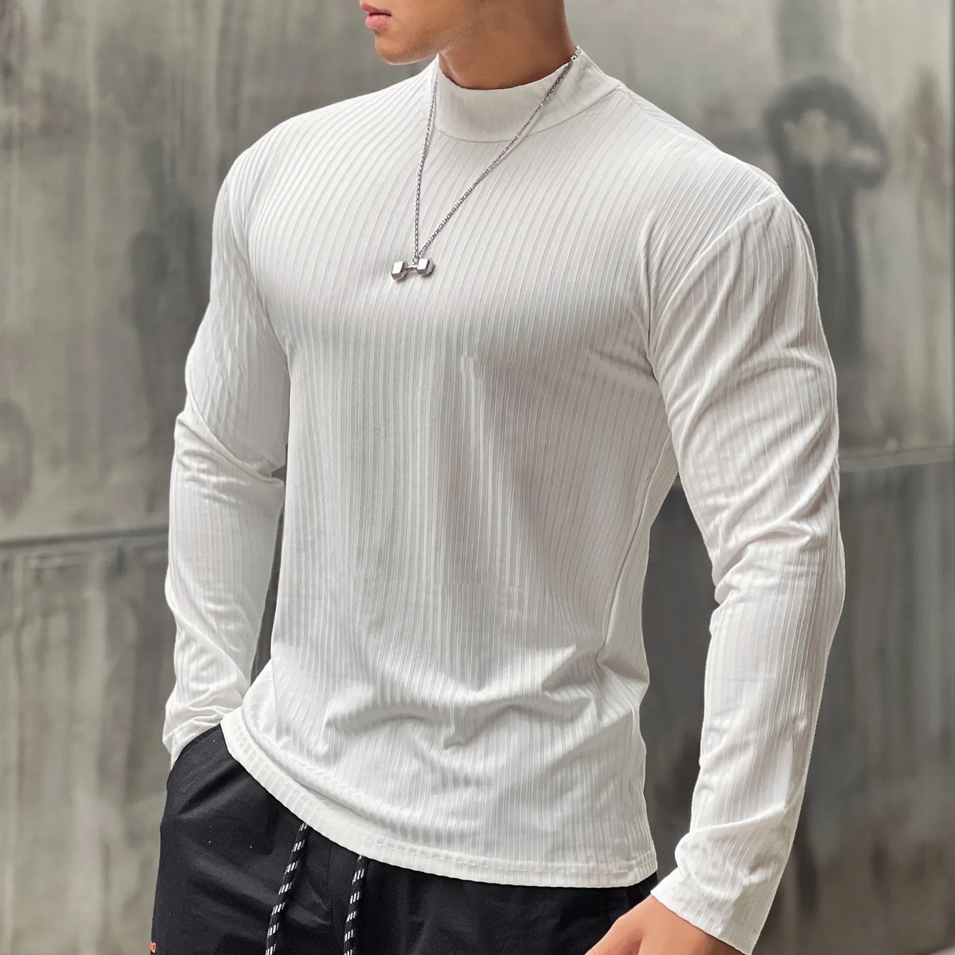 

Gym Clothing Men Plain Fitness Long-sleeve Running Training Men's T-shirts Quick Dry Bodybuilding Sports Gym Top Man Sportswear