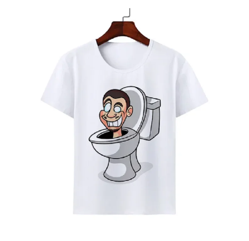 Camisetas de inodoro Skibidi para niños, divertidas camisetas de Cosplay con estampado de personaje de Anime, camisetas gráficas de Titan Speakerman, hombres jóvenes