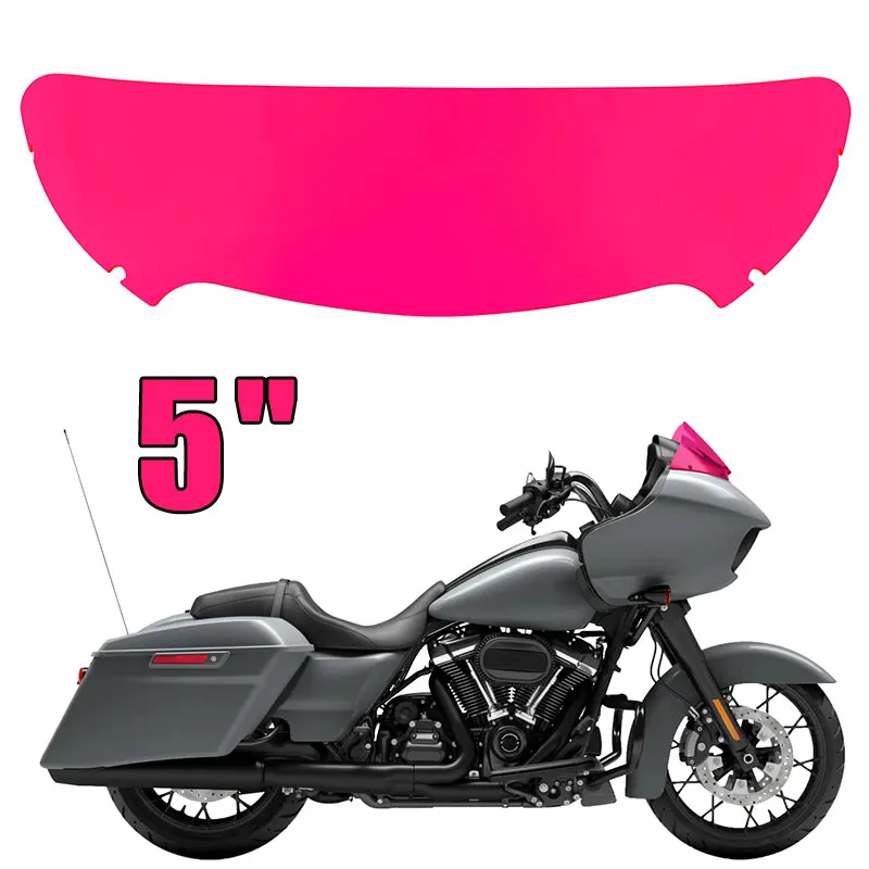 

5" Motorcycle Windshield Windscreen Fairing Wind Deflector For Harley Touring Electra Street Glide FLHX CVO 2015-2023