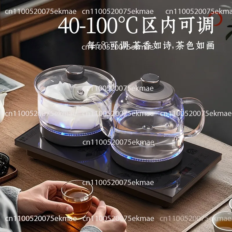 Automatic bottom pot glass electric kettle tea table pumping tea all-in-one machine for making tea