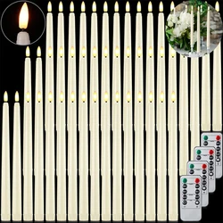 Flameless Taper Candles Battery Operated Flickering Candles LED Candlesticks Faux Wax Candle Christmas Wedding Decor