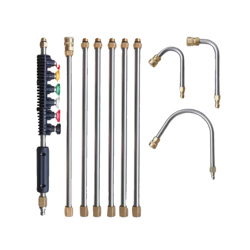 

New Small High-pressure Car Wash Water Nozzle Head Extension Rod Air Conditioning Cleaning Extension Rod 1/4 Quick Interface Set